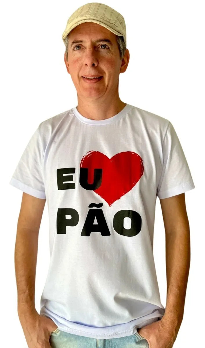 Camiseta Eu Amo Pão